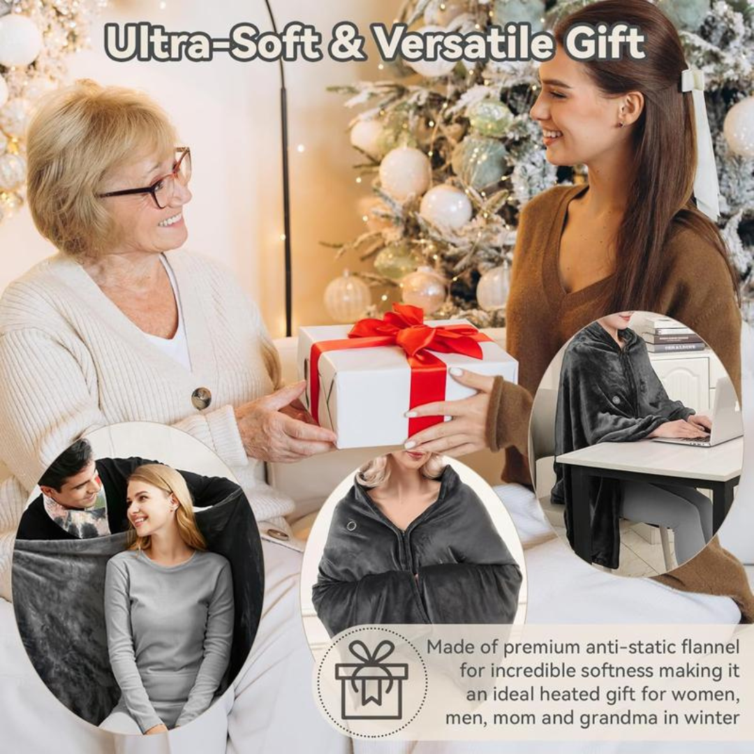 WarmWrap USB Heated Blanket (Portable Comfort)