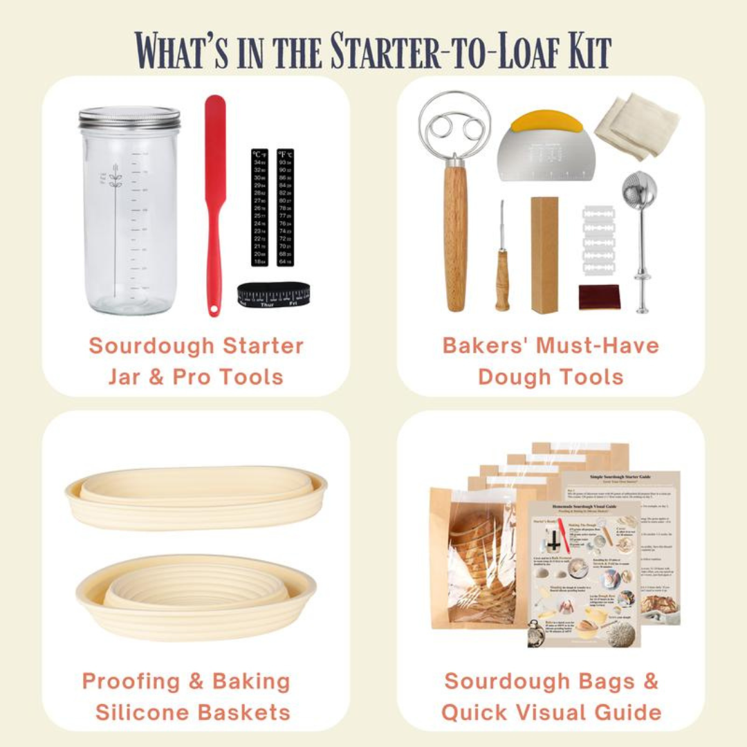 ArtisanRise Sourdough Starter Kit (Bake From Scratch)