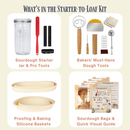 ArtisanRise Sourdough Starter Kit (Bake From Scratch)
