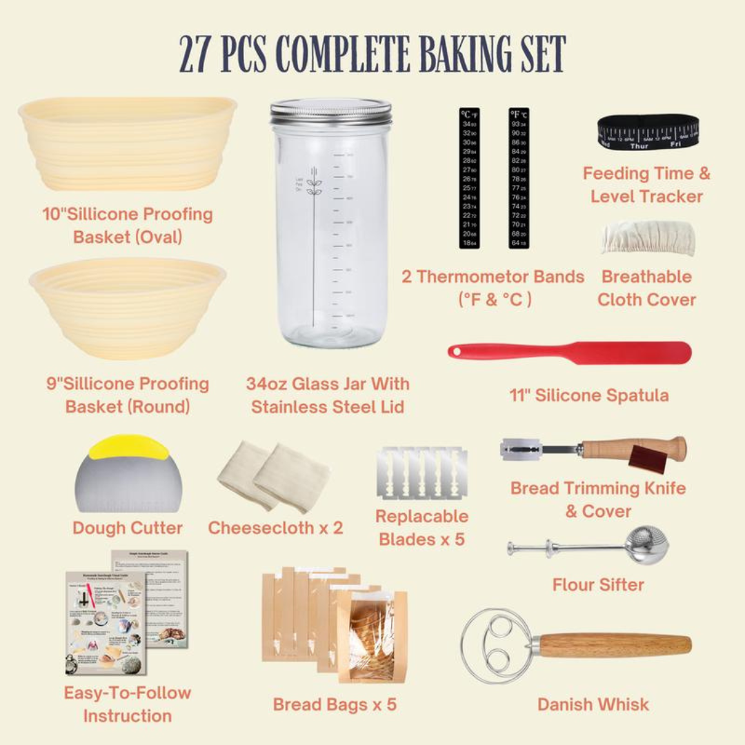 ArtisanRise Sourdough Starter Kit (Bake From Scratch)