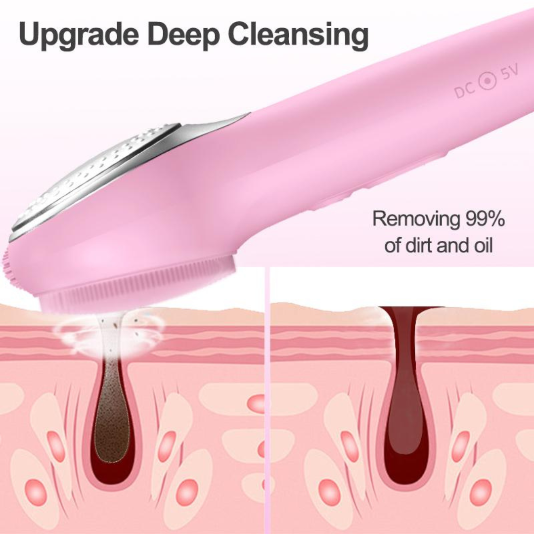 GlowClean Facial Cleansing Brush & Skin Massager