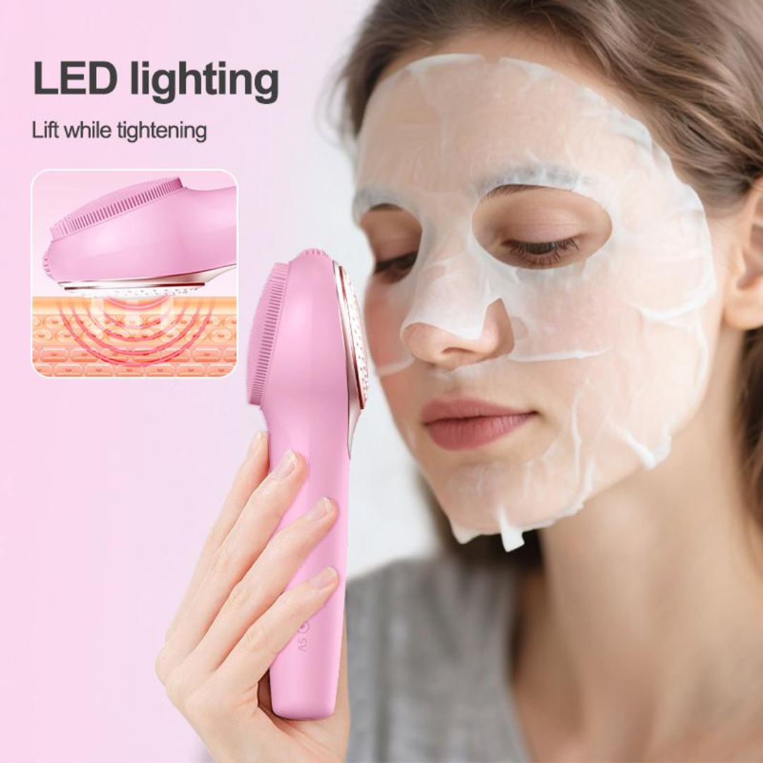 GlowClean Facial Cleansing Brush & Skin Massager