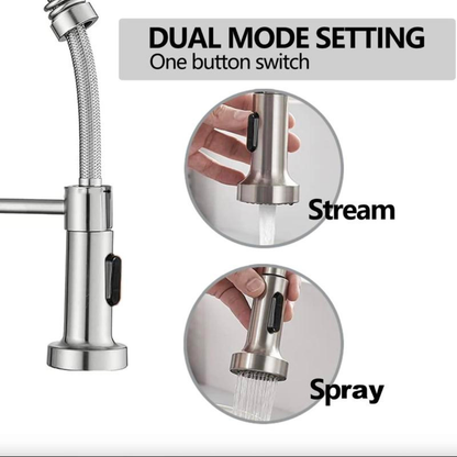 FlexFlow Pull-Down Kitchen Faucet (High Pressure Spray)
