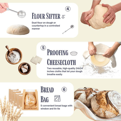 ArtisanRise Sourdough Starter Kit (Bake From Scratch)