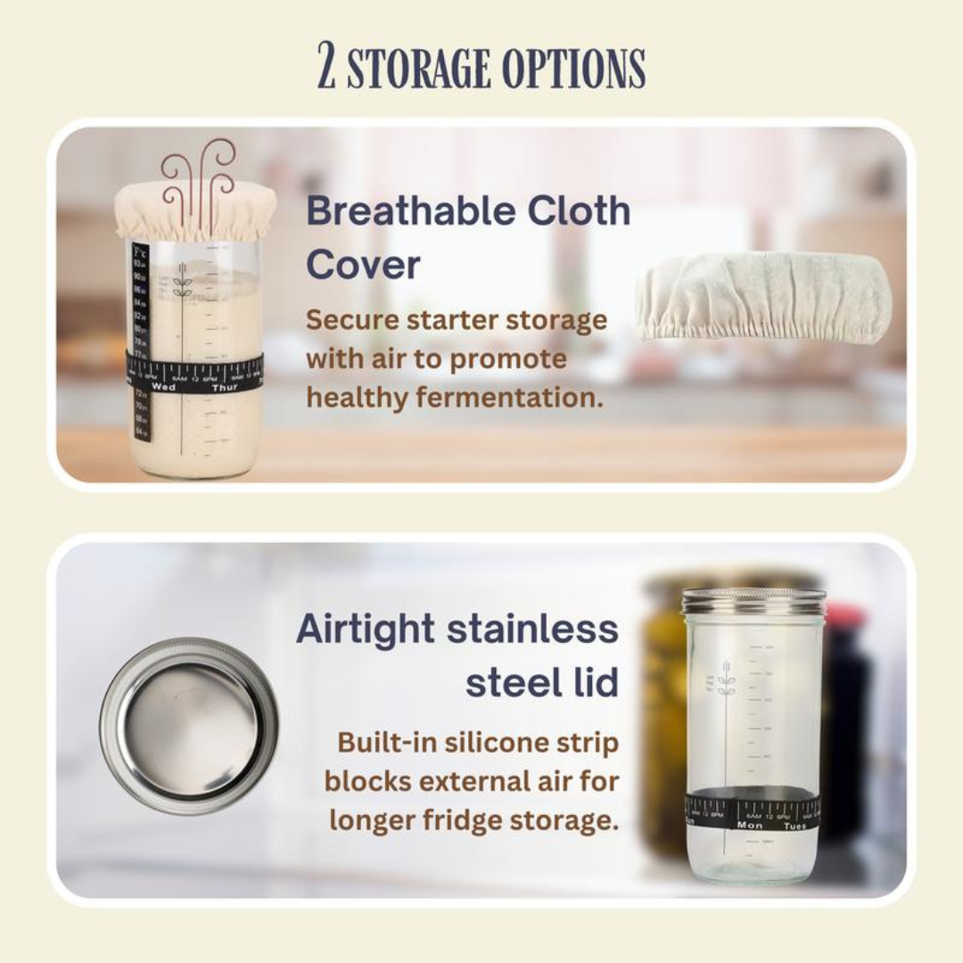 ArtisanRise Sourdough Starter Kit (Bake From Scratch)