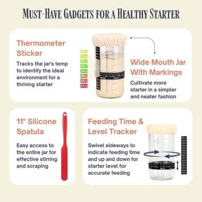 ArtisanRise Sourdough Starter Kit (Bake From Scratch)