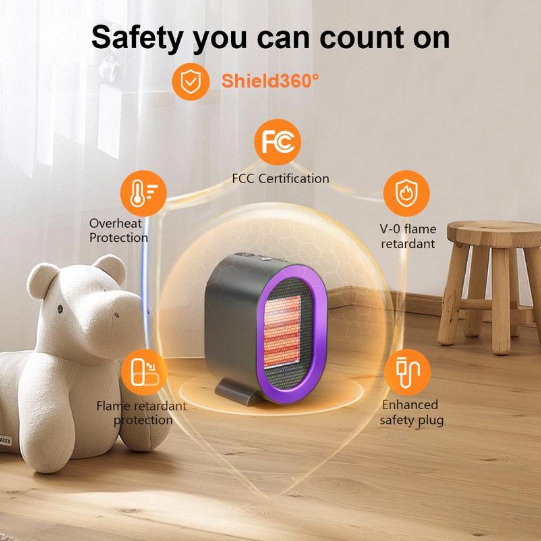 HeatCore Portable Ceramic Heater with Fan