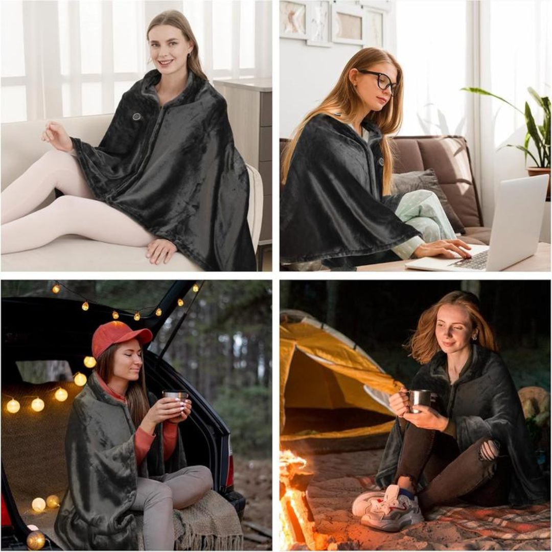 WarmWrap USB Heated Blanket (Portable Comfort)
